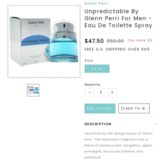 Gleen Perri unpredictable for men. - Picture 2 of 2